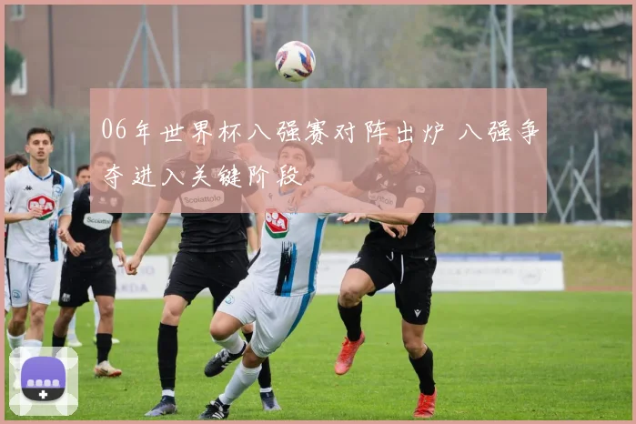 06年世界杯八强赛对阵出炉 八强争夺进入关键阶段