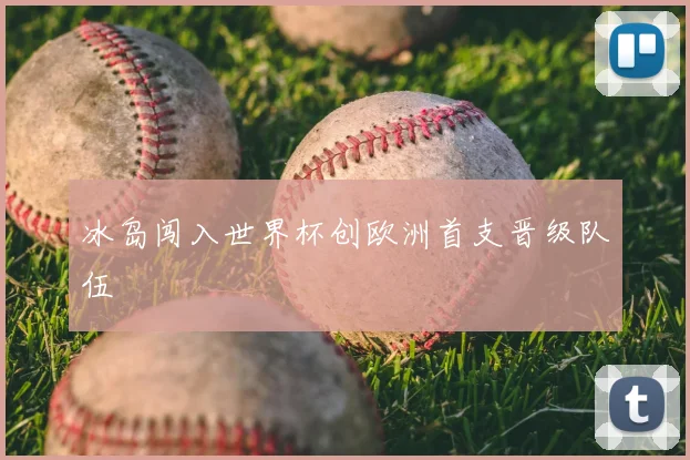 冰岛闯入世界杯创欧洲首支晋级队伍
